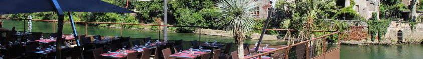 Les terrasses de restaurant au bord de l’eau à Lyon